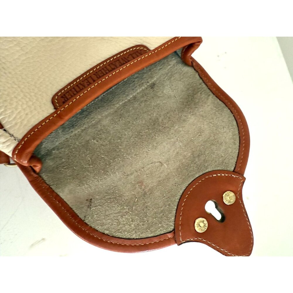 Dooney & Bourke Beige/Tan CAVALRY All-Weather Leather Mini Belt Bag Crossbody - Picture 6 of 6